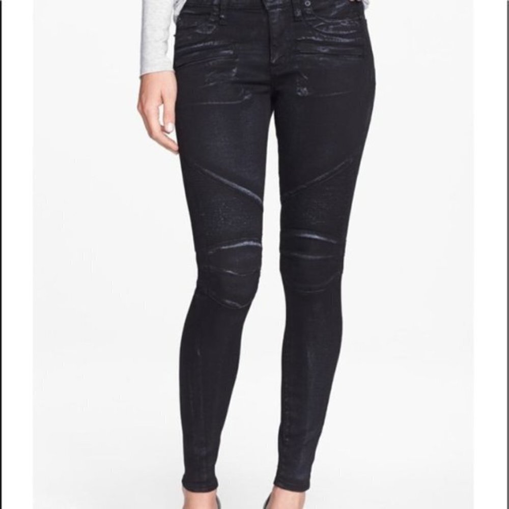 Hudson Shelby Moto Black Jeans